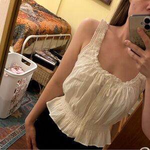 Brand new American Eagle Outfitters Cream vintage style lacy camisole